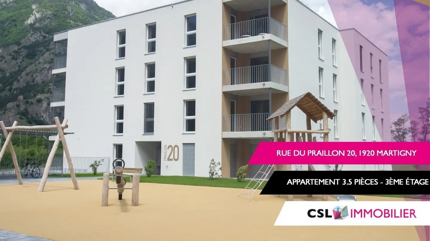 Appartement à louer - Rue Du Praillon 20, 1920 Martigny