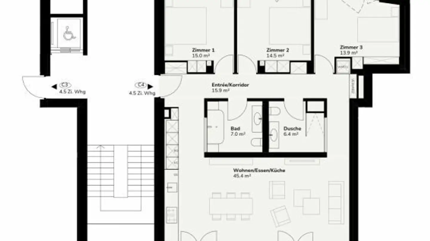 Appartement à louer - Lupinenweg, 8049 Zürich