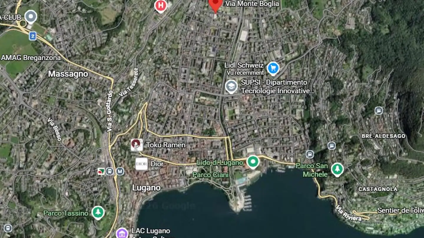 Underground parking space for rent - Via Monte Boglia 11, 6900 Lugano