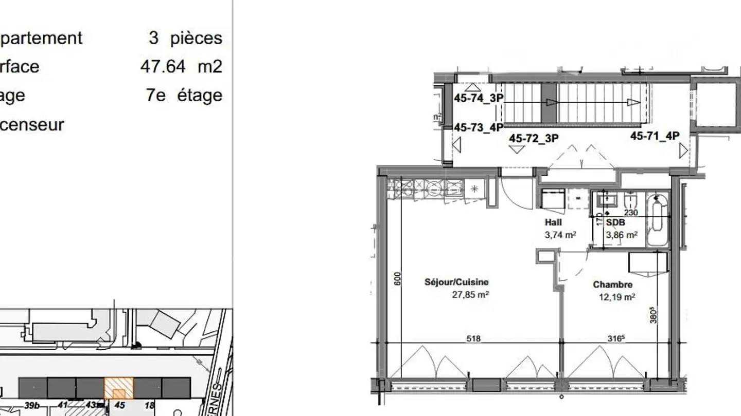 Apartment for rent - 1217 Meyrin