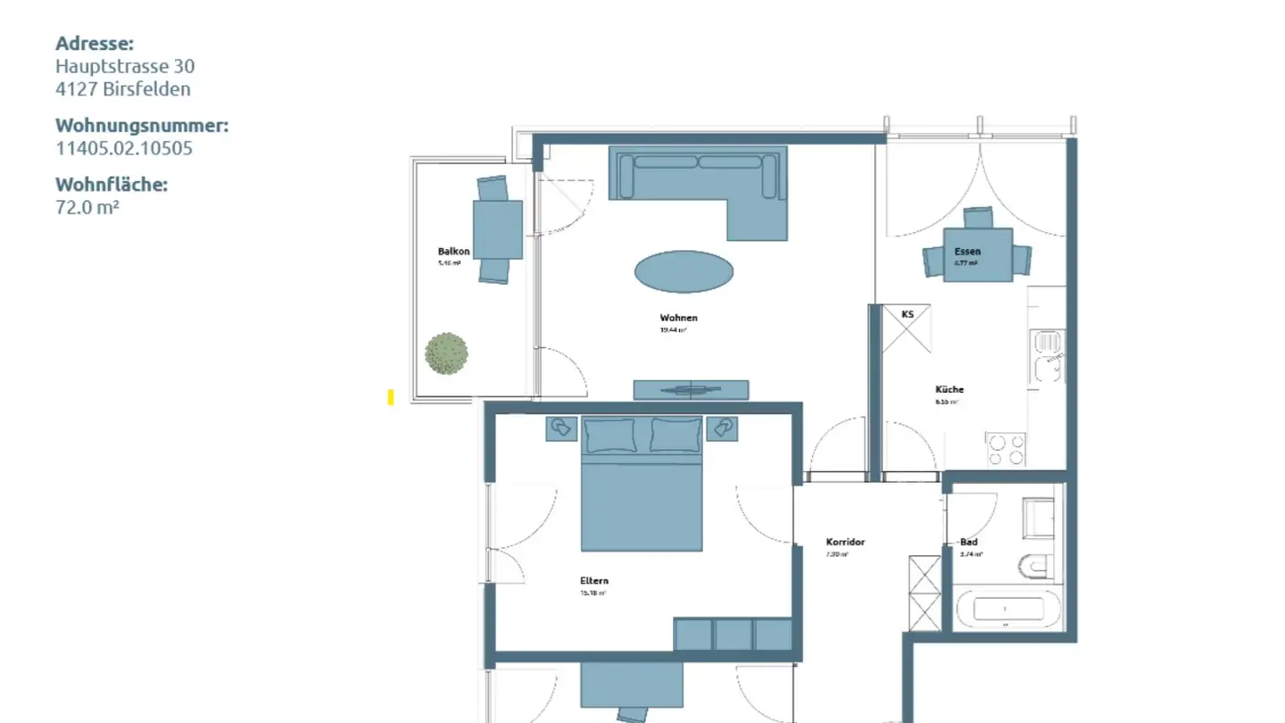 Appartamento in affitto - Hauptstrasse 30, 4127 Birsfelden - Foto 3