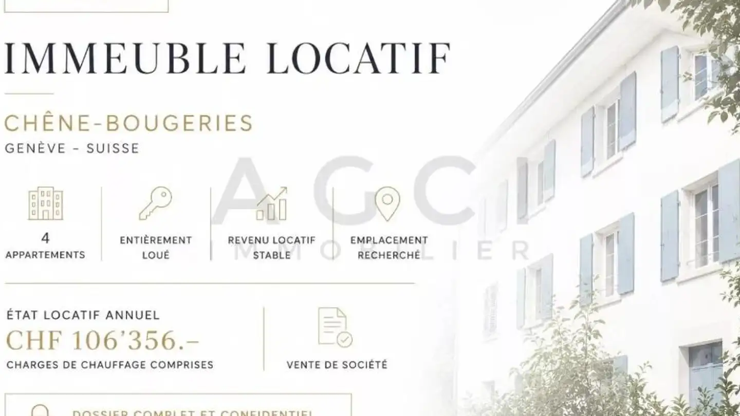 Mixed-use building for sale - 1224 Chêne-Bougeries
