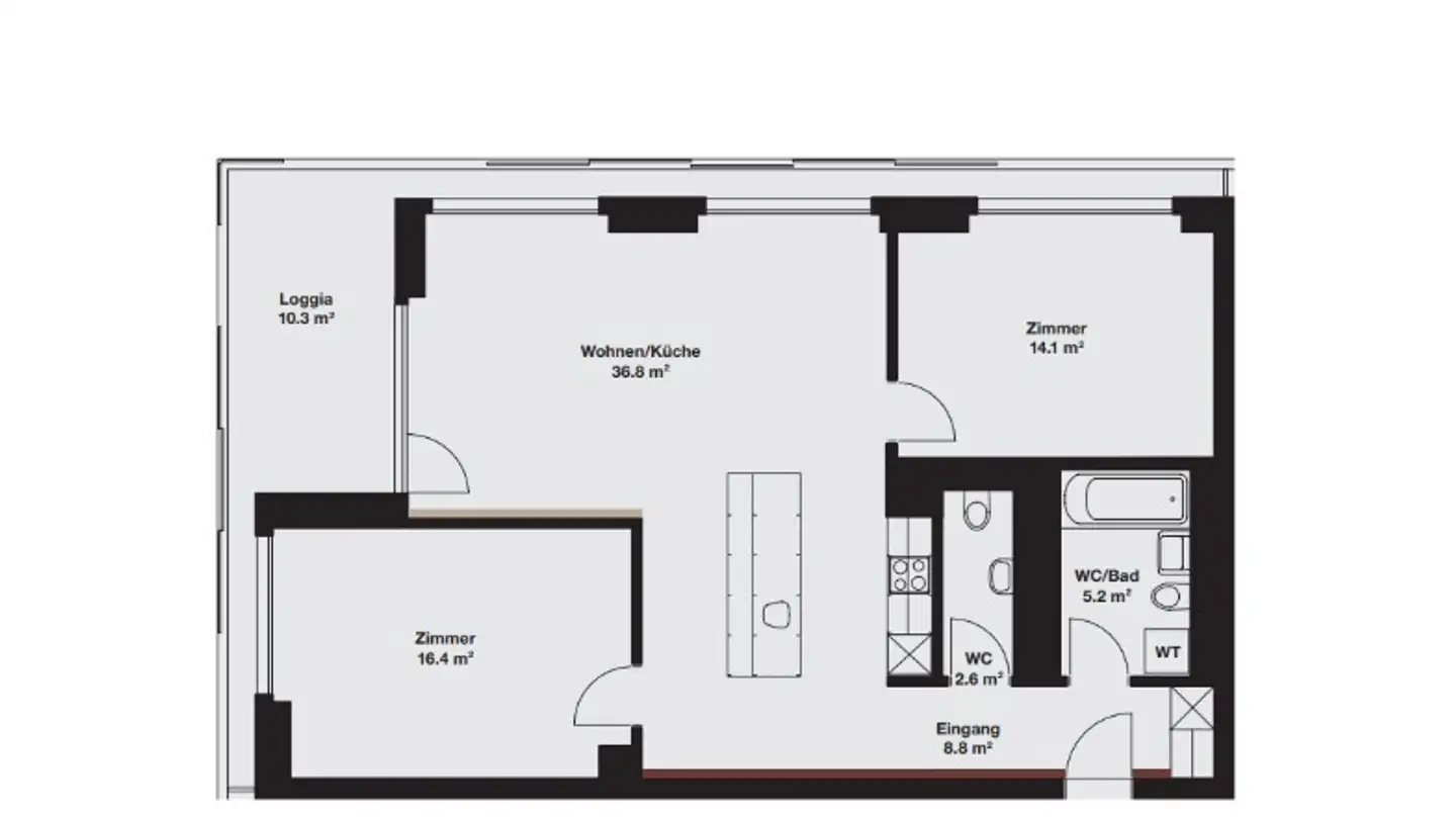 Appartamento in affitto - Hagenholzstrasse 62, 8050 Zürich - Foto 3