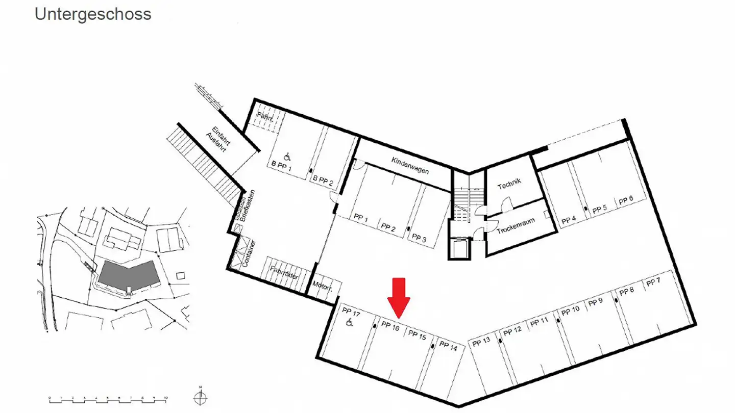 Parcheggio sotterraneo in affitto - Oberdorfweg 1, 5103 Möriken AG