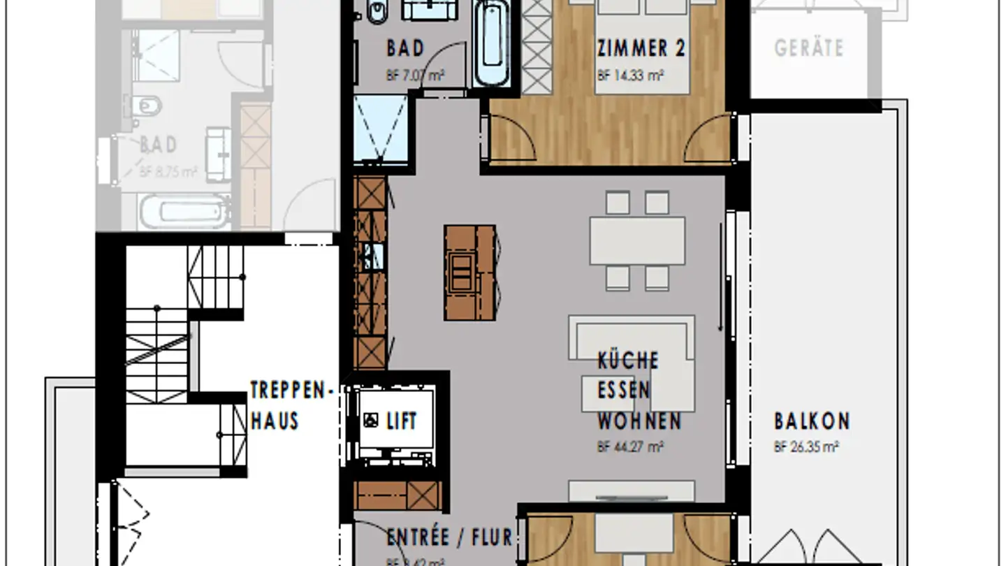 Wohnung mieten - Dorfstrasse 22, 5627 Besenbüren - Foto 4