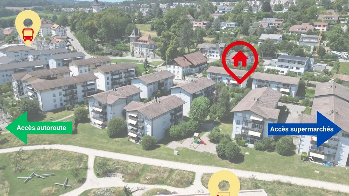 Wohnung mieten - Chemin De La Fontaine 3, 1752 Villars-sur-Glâne - Foto 3