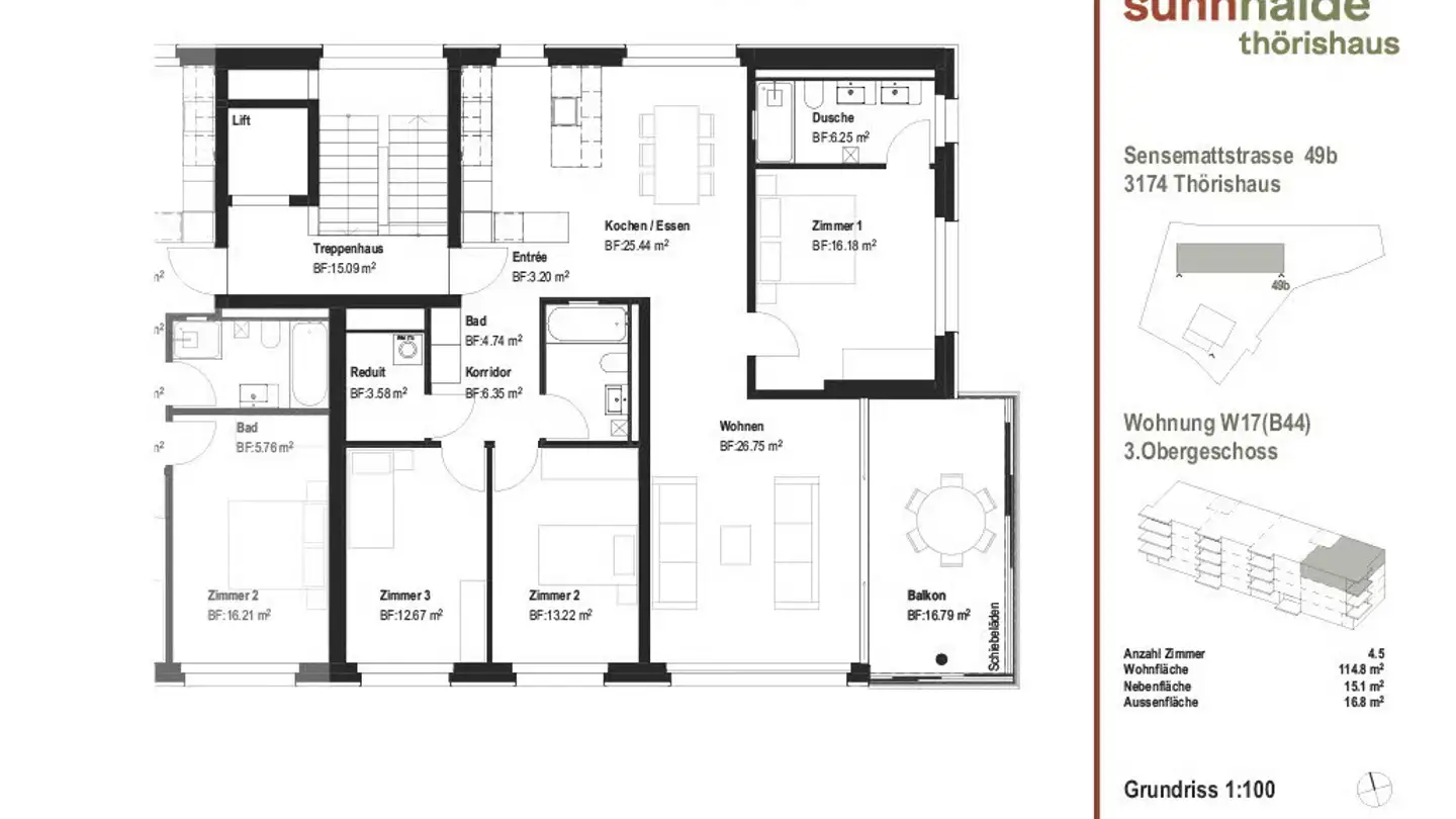 Appartement à vendre - Sensemattstrasse 49a, 3174 Thörishaus - Photo 3