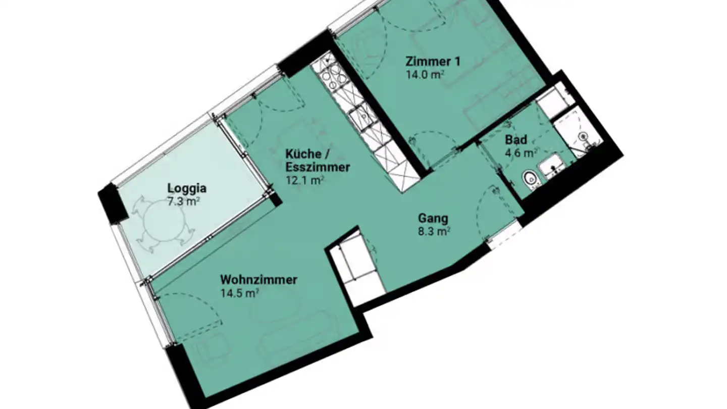 Apartment for rent - Baselmattweg 45, 4123 Allschwil - Photo 3