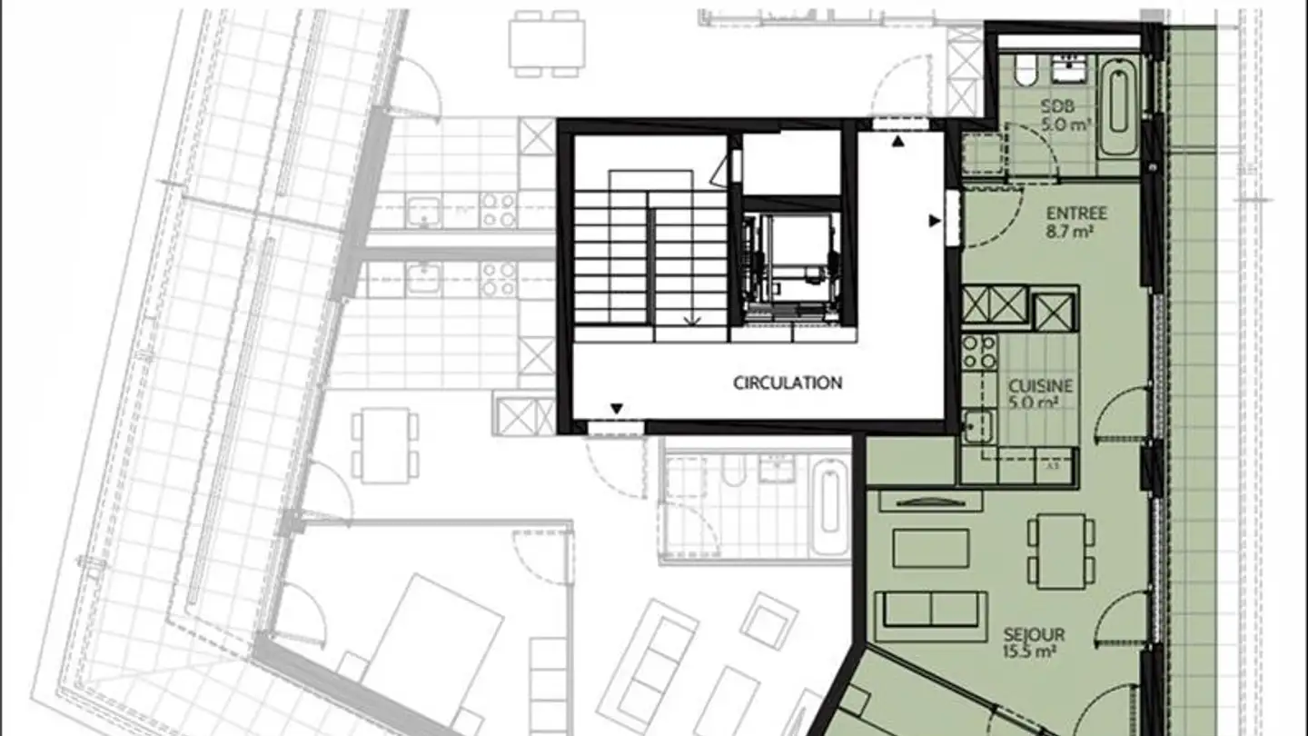 Attico in affitto - Avenue de l'Industrie 13, 1870 Monthey - Photo 2