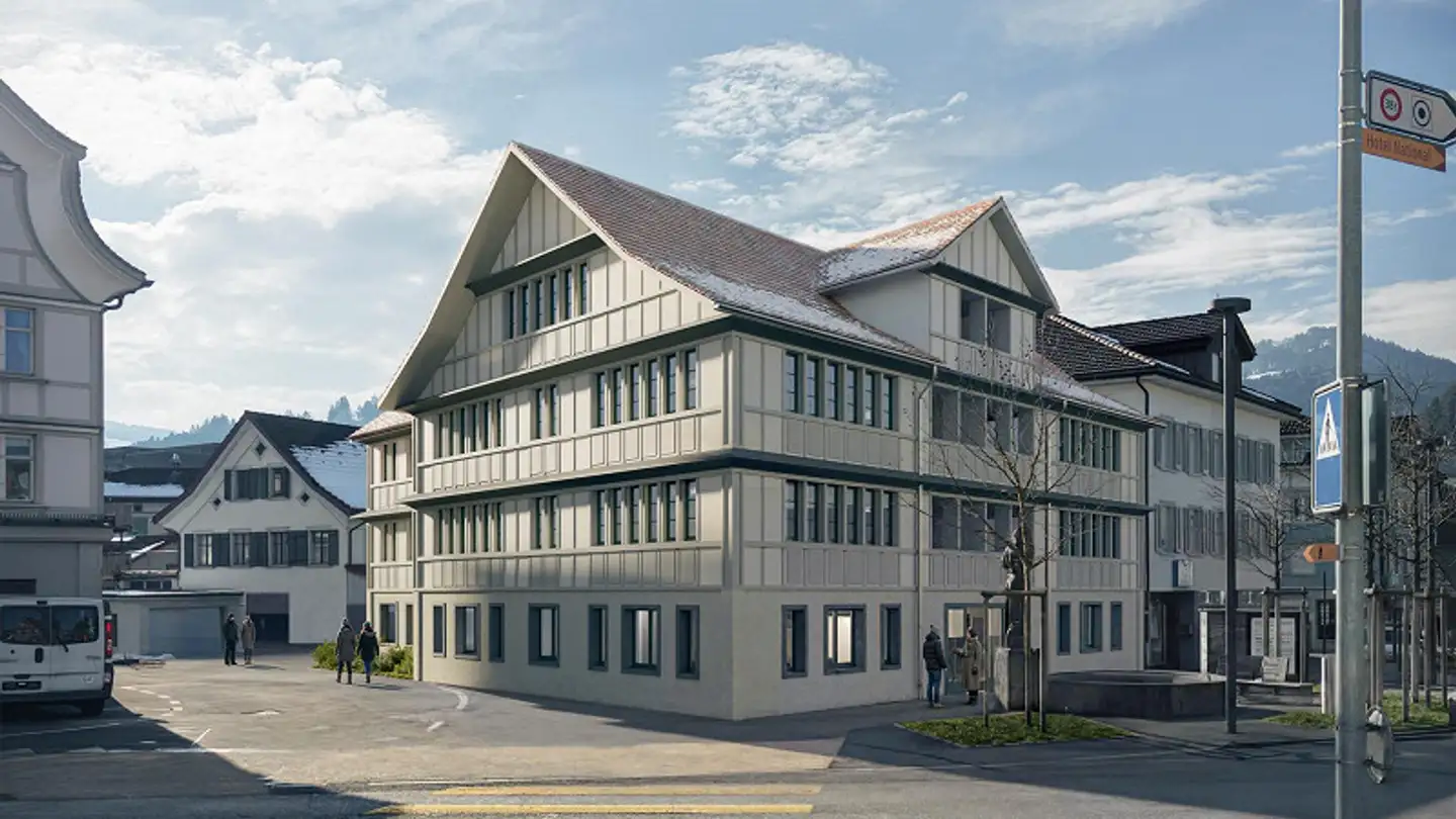 Mixed-use building for sale - Dorfplatz 7, 9630 Wattwil