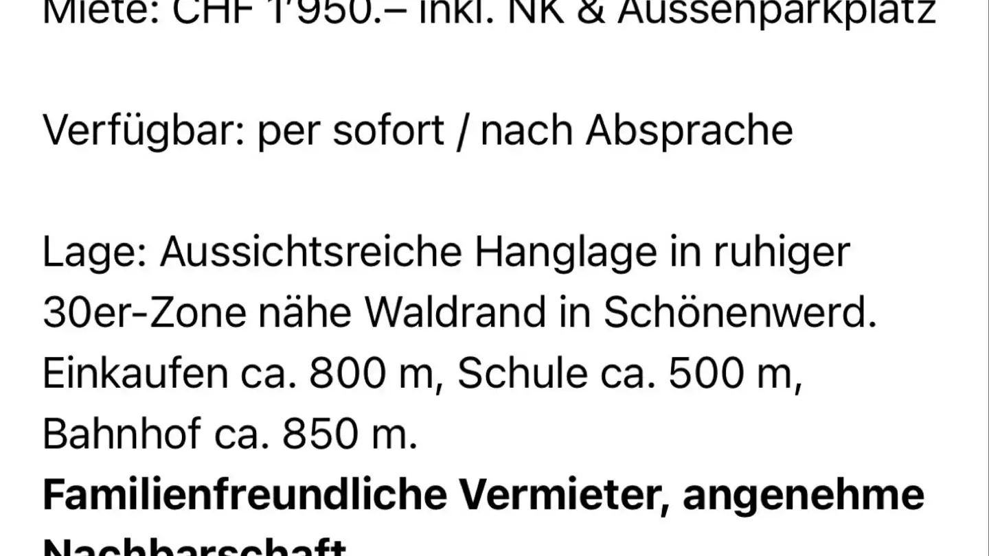 Appartamento in affitto - 5012 Schönenwerd - Photo 2