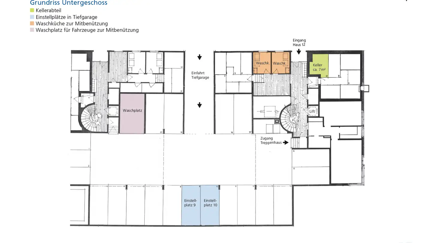 Underground parking space for rent - Kreuzstrasse 12, 8640 Rapperswil SG