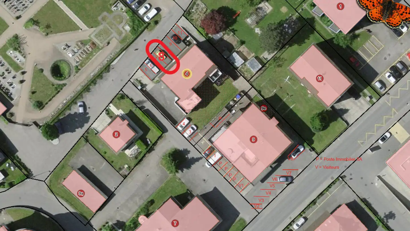 Parcheggio esterno in affitto - Chemin Du Stand 4, 1782 Belfaux - Foto 3