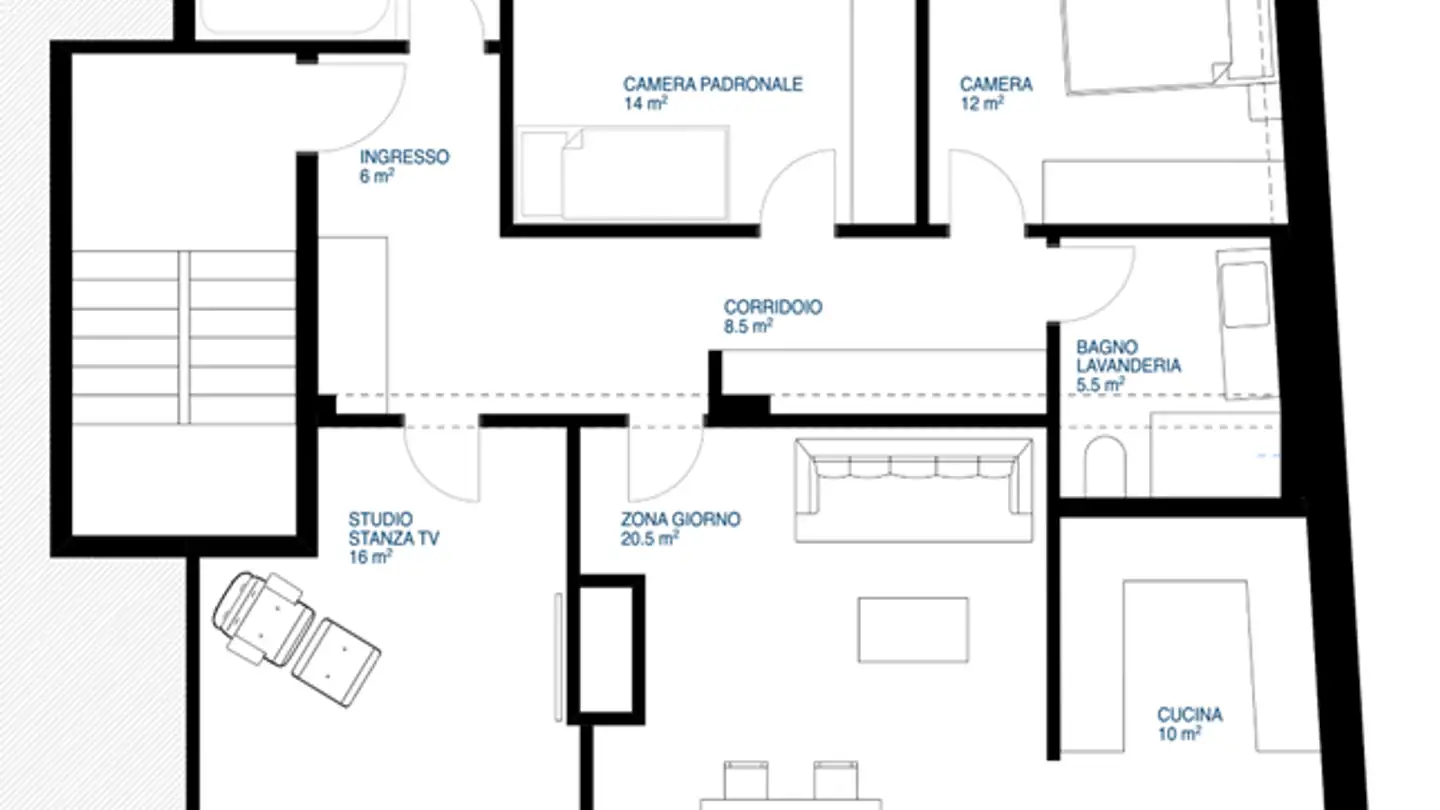 Wohnung mieten - Via Canonico Manera 4, 6965 Cadro
