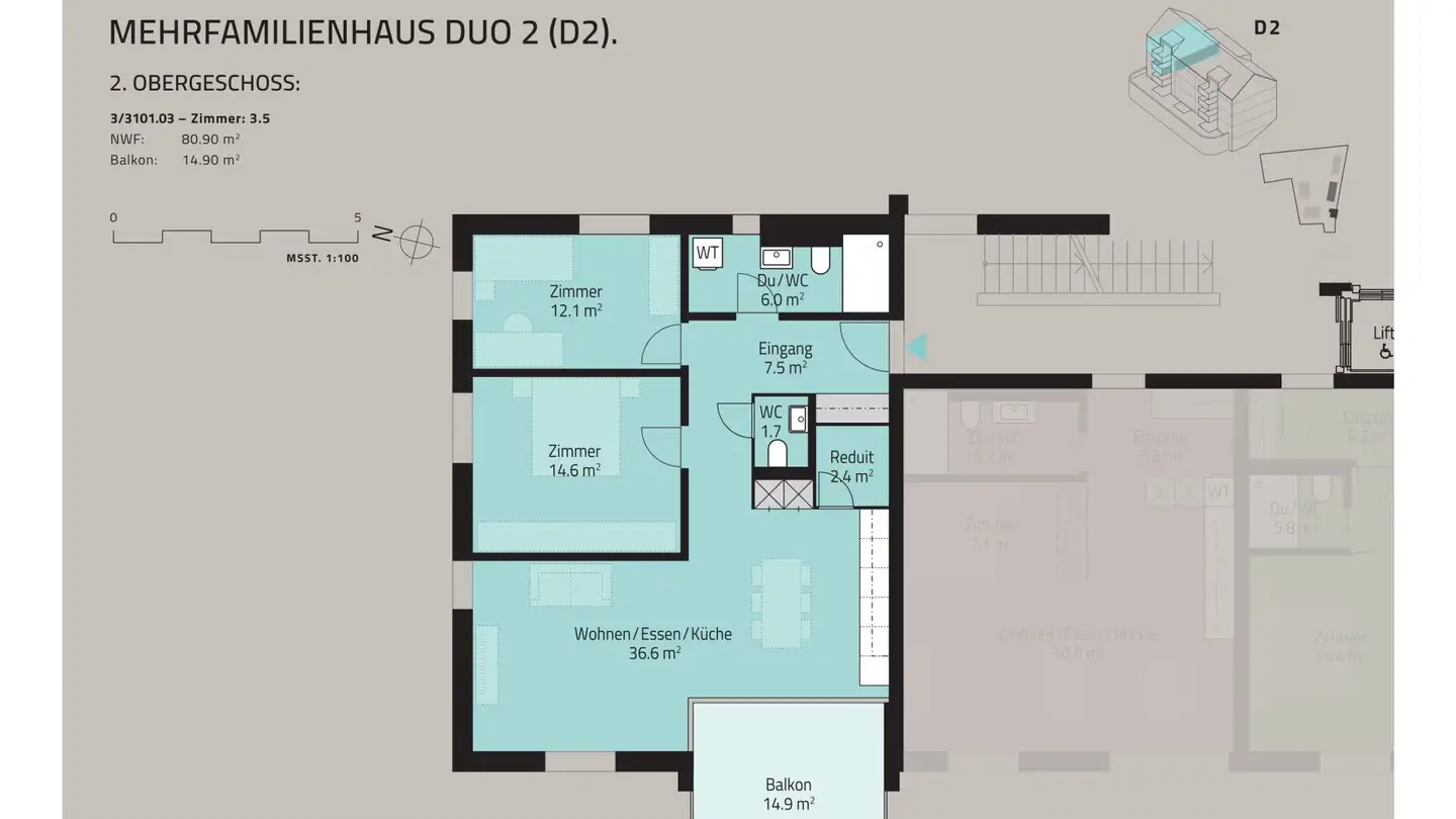 Appartement à vendre - Kühneguetstrasse, 8717 Benken SG - Photo 4