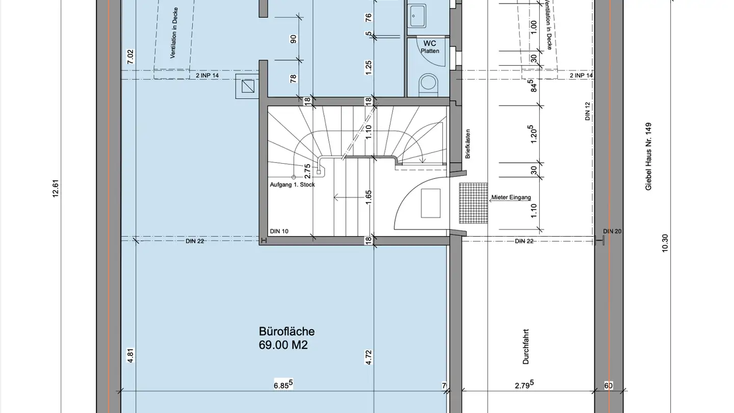 Bürofläche mieten - Kleinhüningerstrasse 141, 4057 Basel