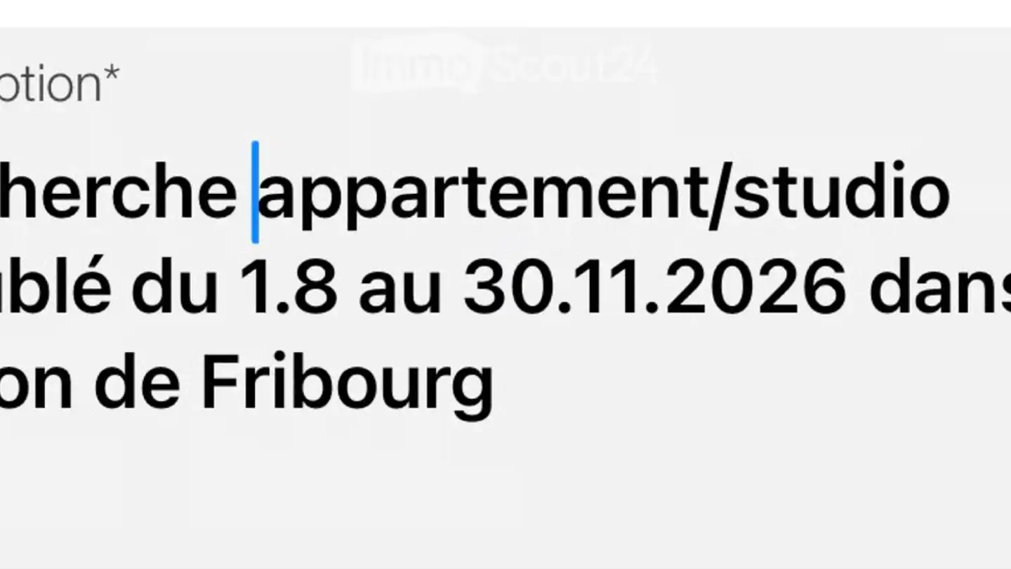 Wohnung mieten - 1700 Fribourg