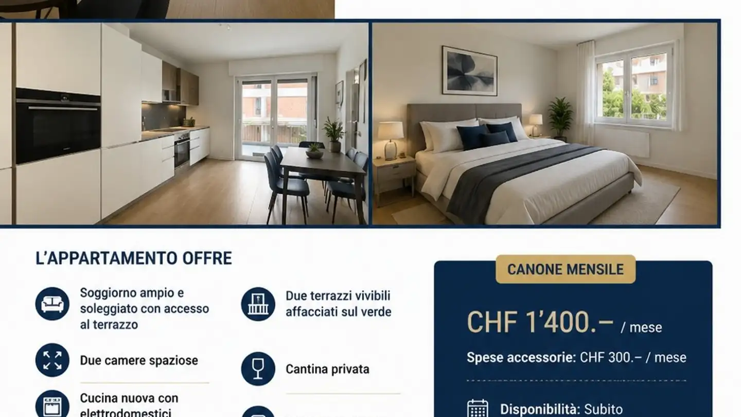 Appartement à louer - Via Brecch 5, 6850 Mendrisio