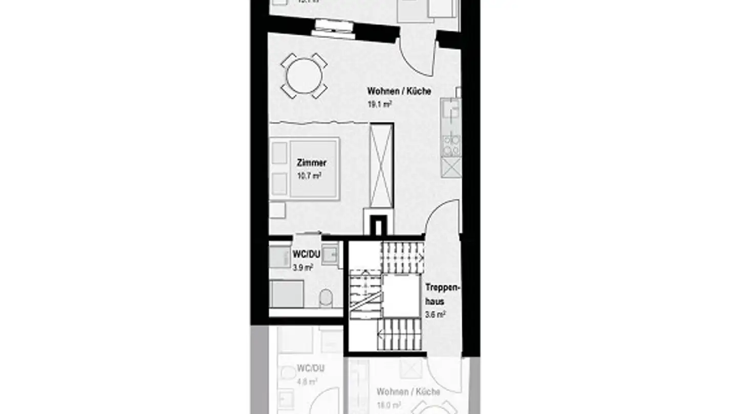 Appartement à louer - Obere Wasengasse 89, 5080 Laufenburg - Photo 4