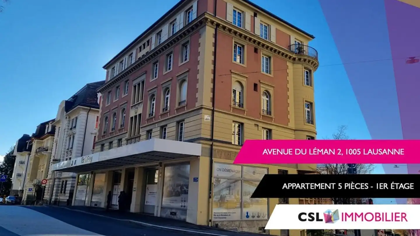 Appartement à louer - Avenue Du Léman 2, 1005 Lausanne