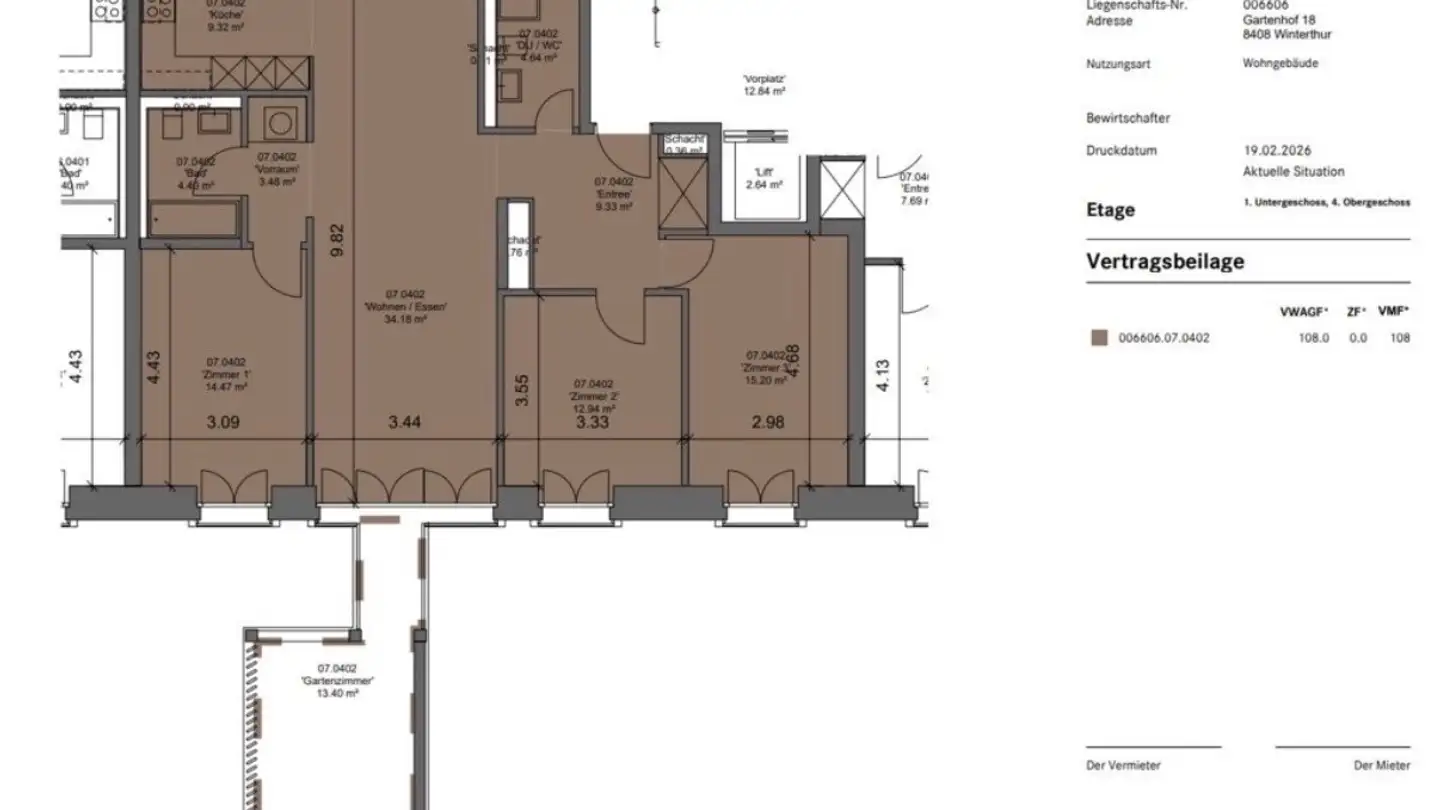 Appartement à louer - Gartenhof 18, 8408 Winterthur - Photo 3