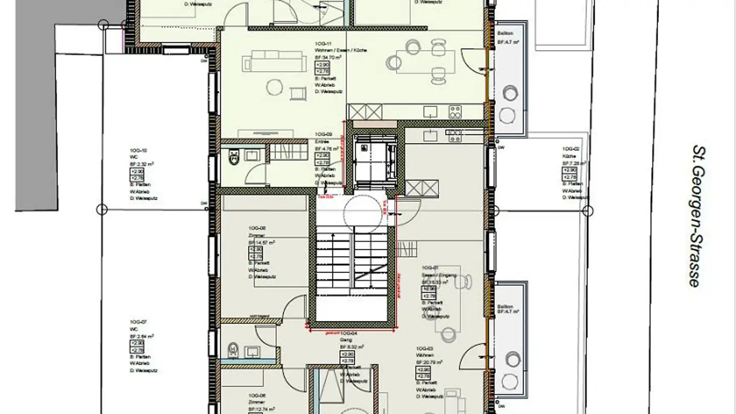 Apartment for rent - Sankt Georgenstrasse 72, 9000 St. Gallen - Photo 2