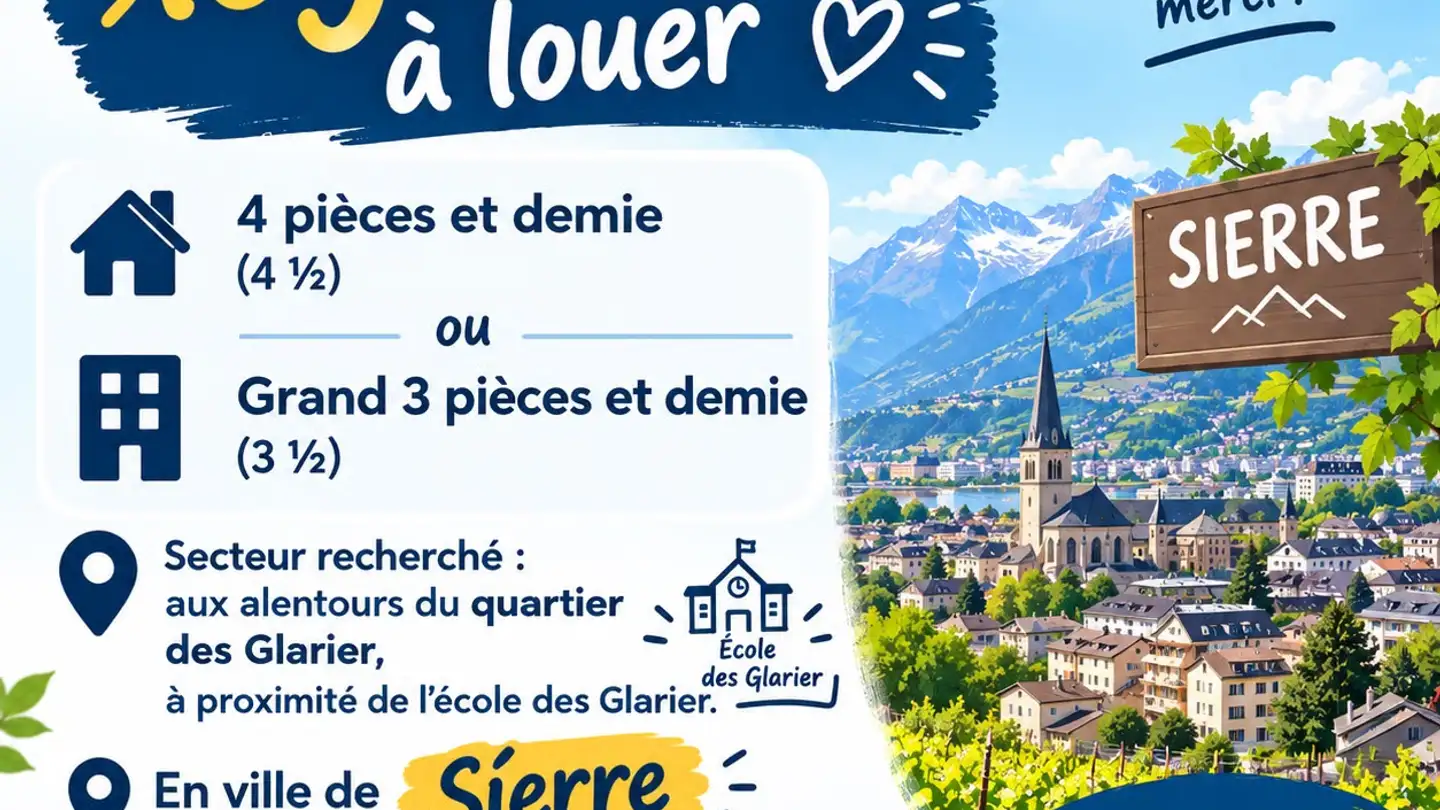 Appartement à louer - 3960 Sierre