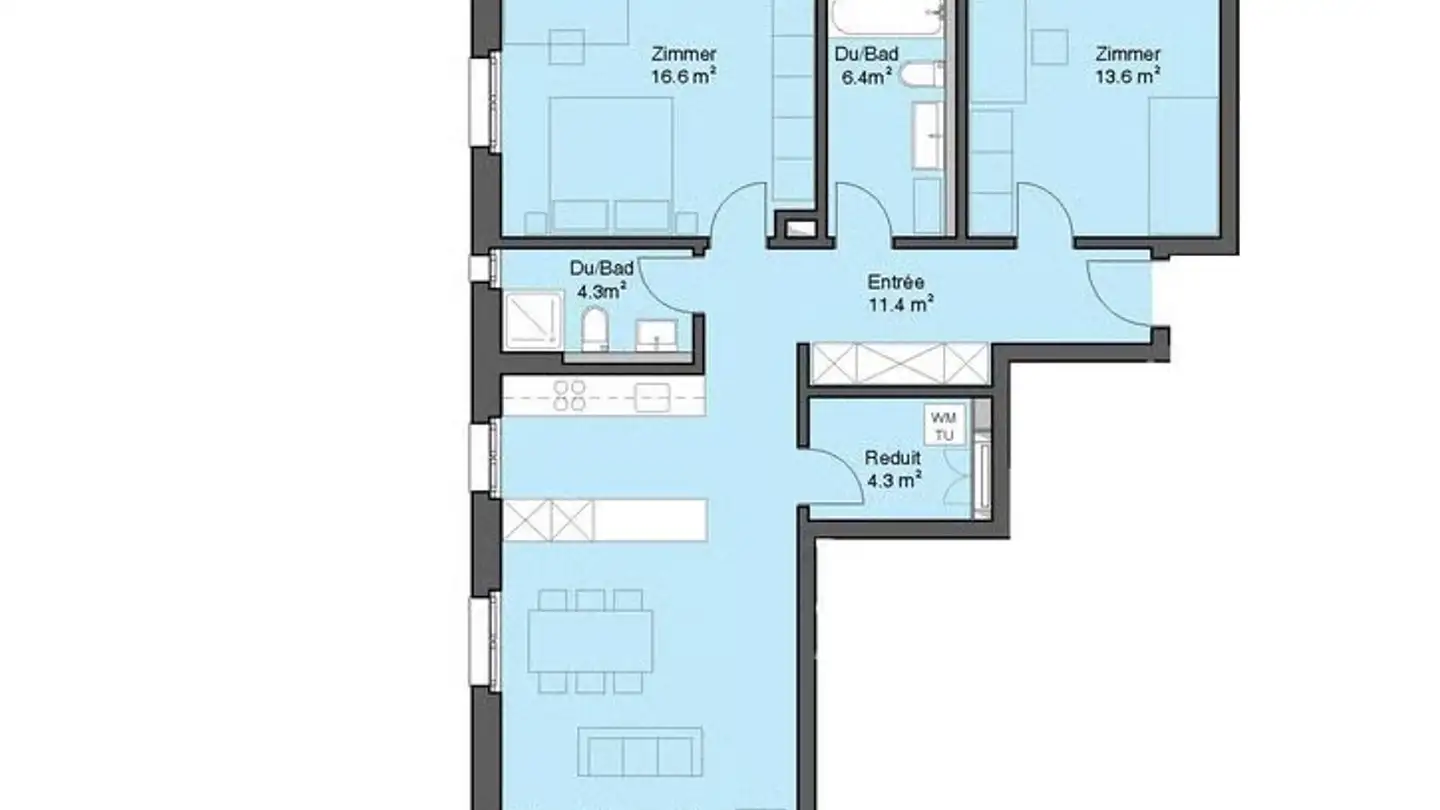 Wohnung mieten - Mitteldorfstrasse 519, 5072 Oeschgen - Foto 3