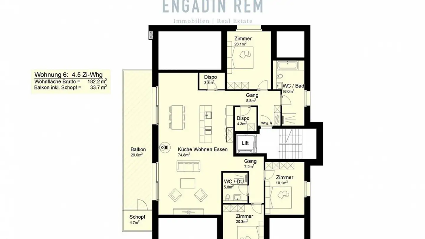 Appartement à vendre - Via Maistra 321, 7527 Brail - Photo 4