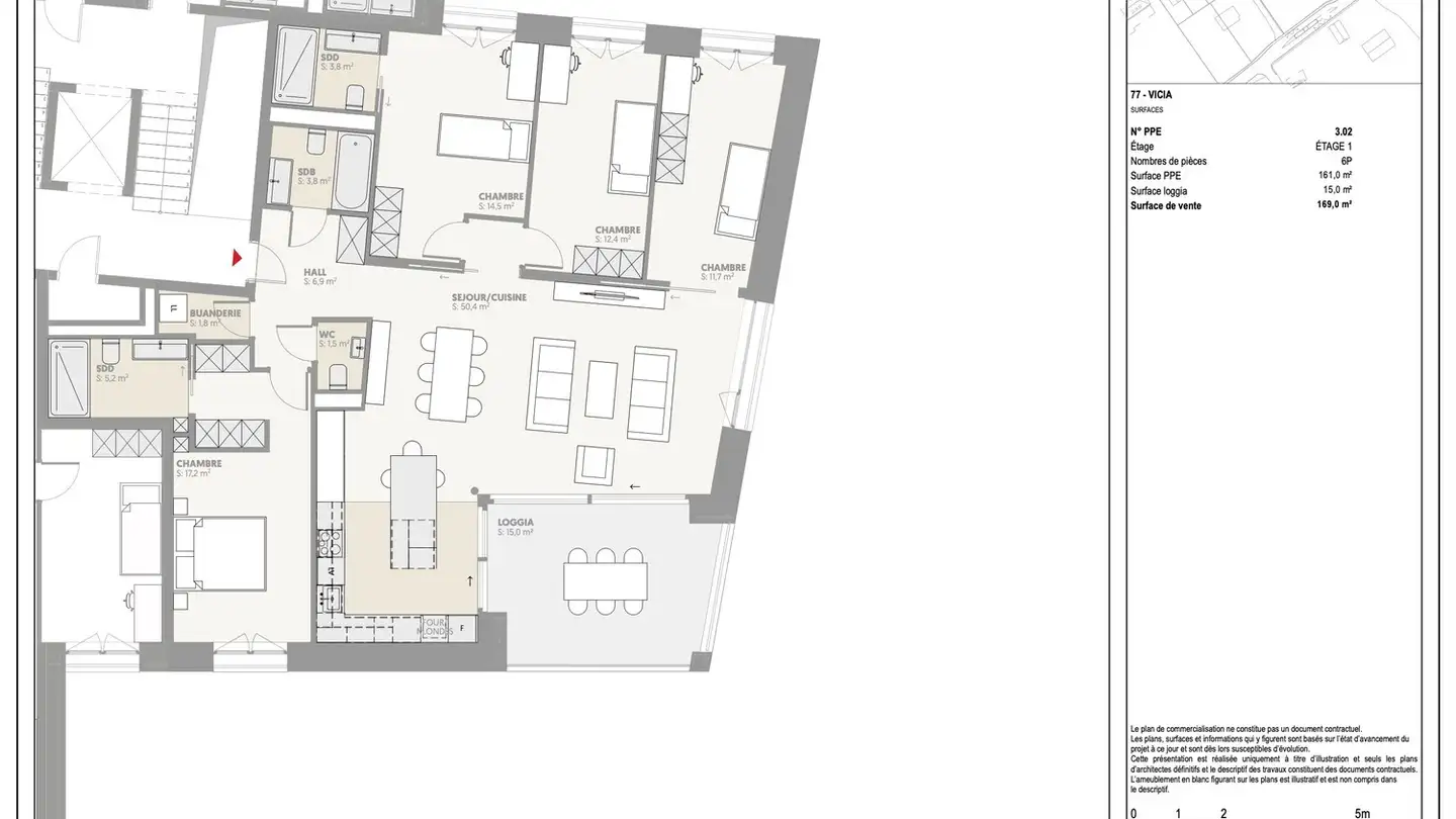 Appartement à louer - Route De Vandoeuvres 77, 1253 Vandoeuvres - Photo 3