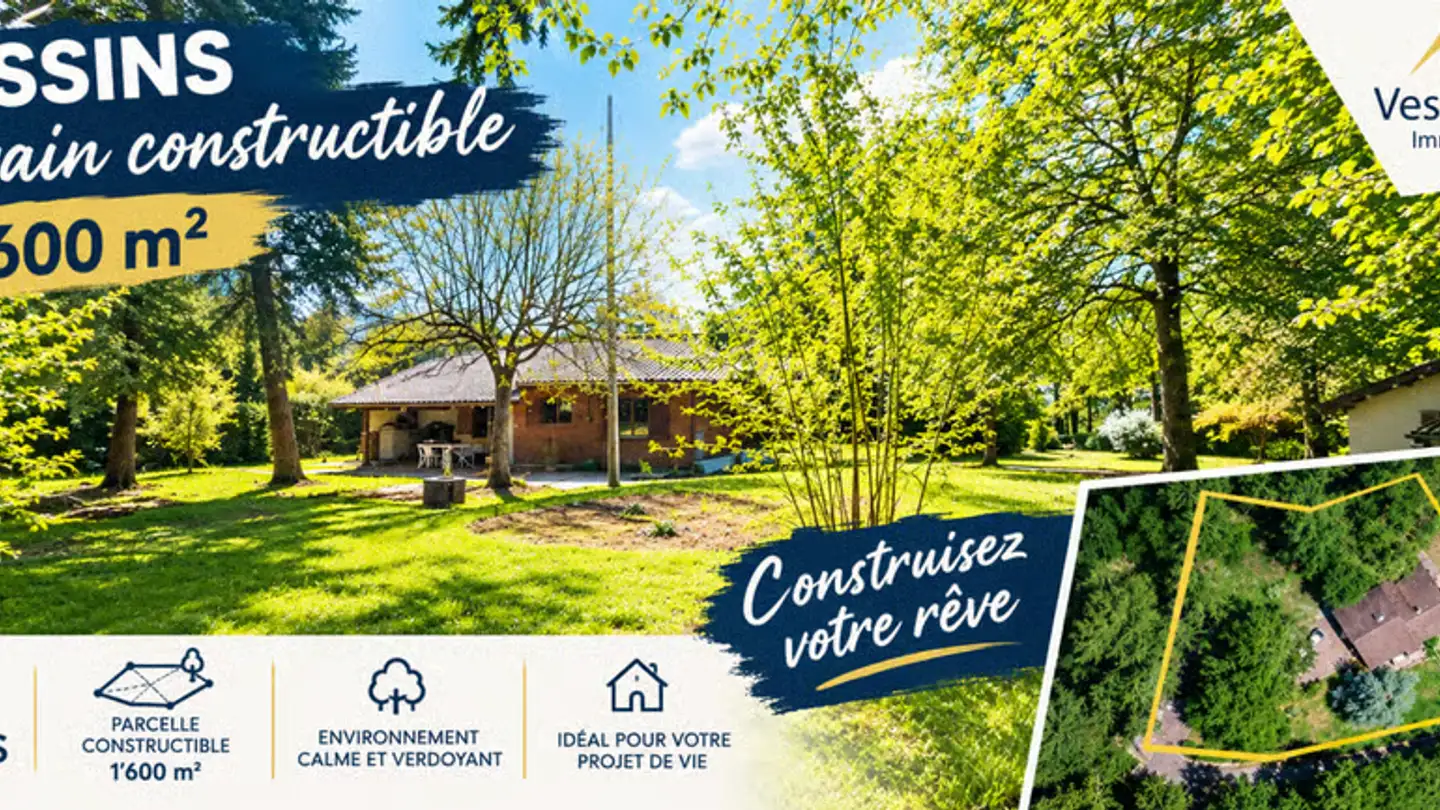 Constructible plot for sale - 1269 Bassins