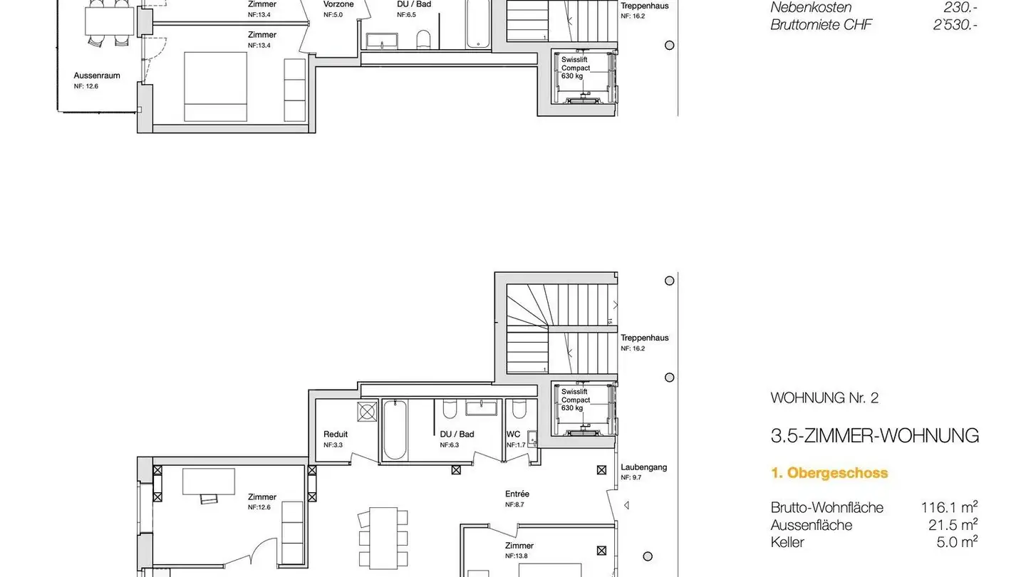 Attico in affitto - Bergweg 44, 3912 Termen - Photo 3