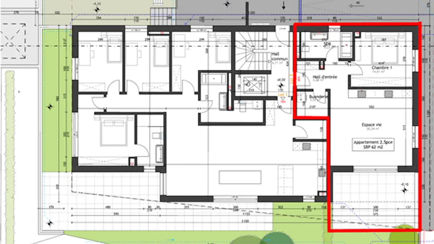 Stepped apartment for rent - Route De Chamblioux 21, 1763 Granges-Paccot