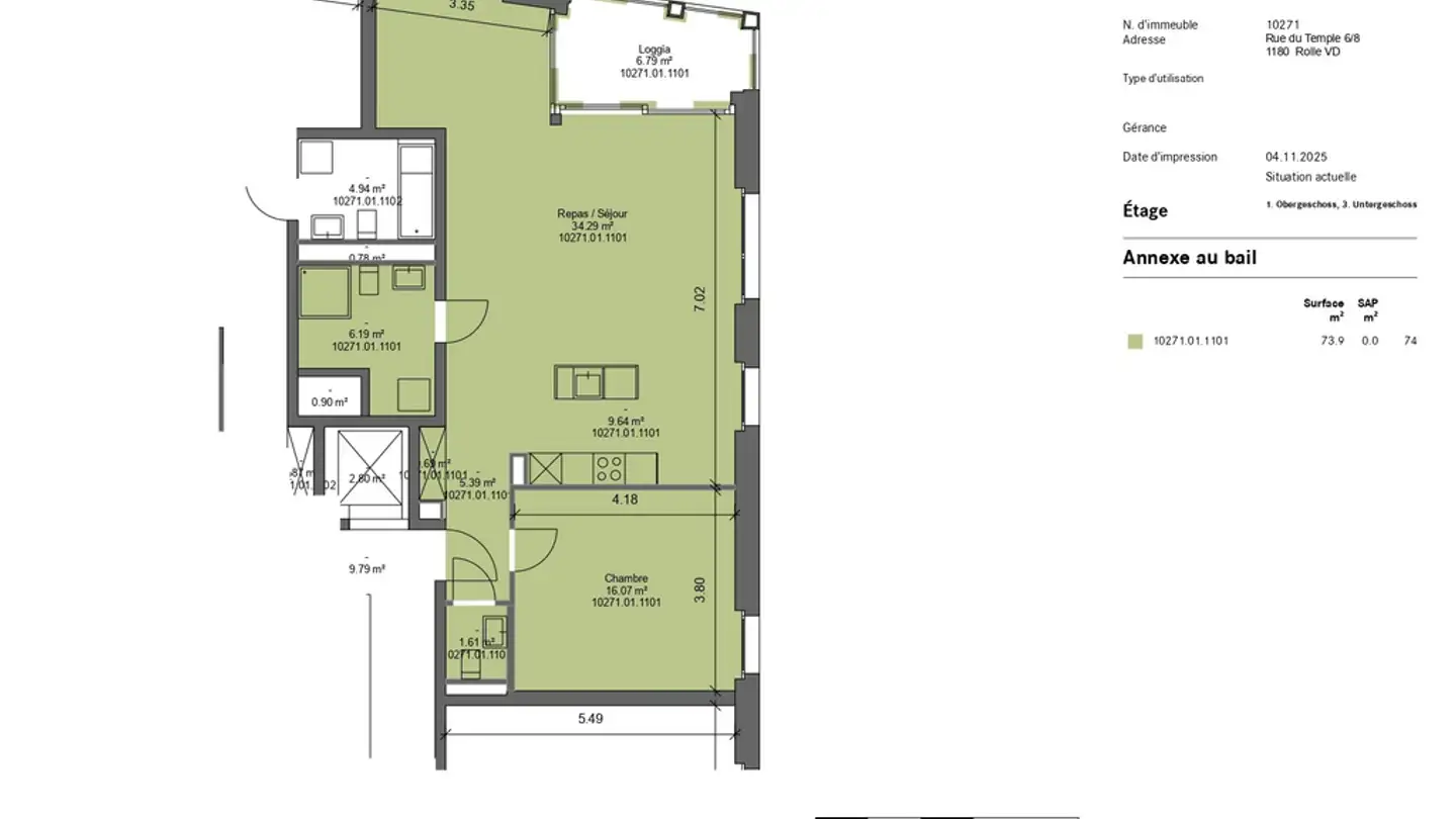 Appartamento in affitto - Rue Du Temple 8, 1180 Rolle - Photo 4