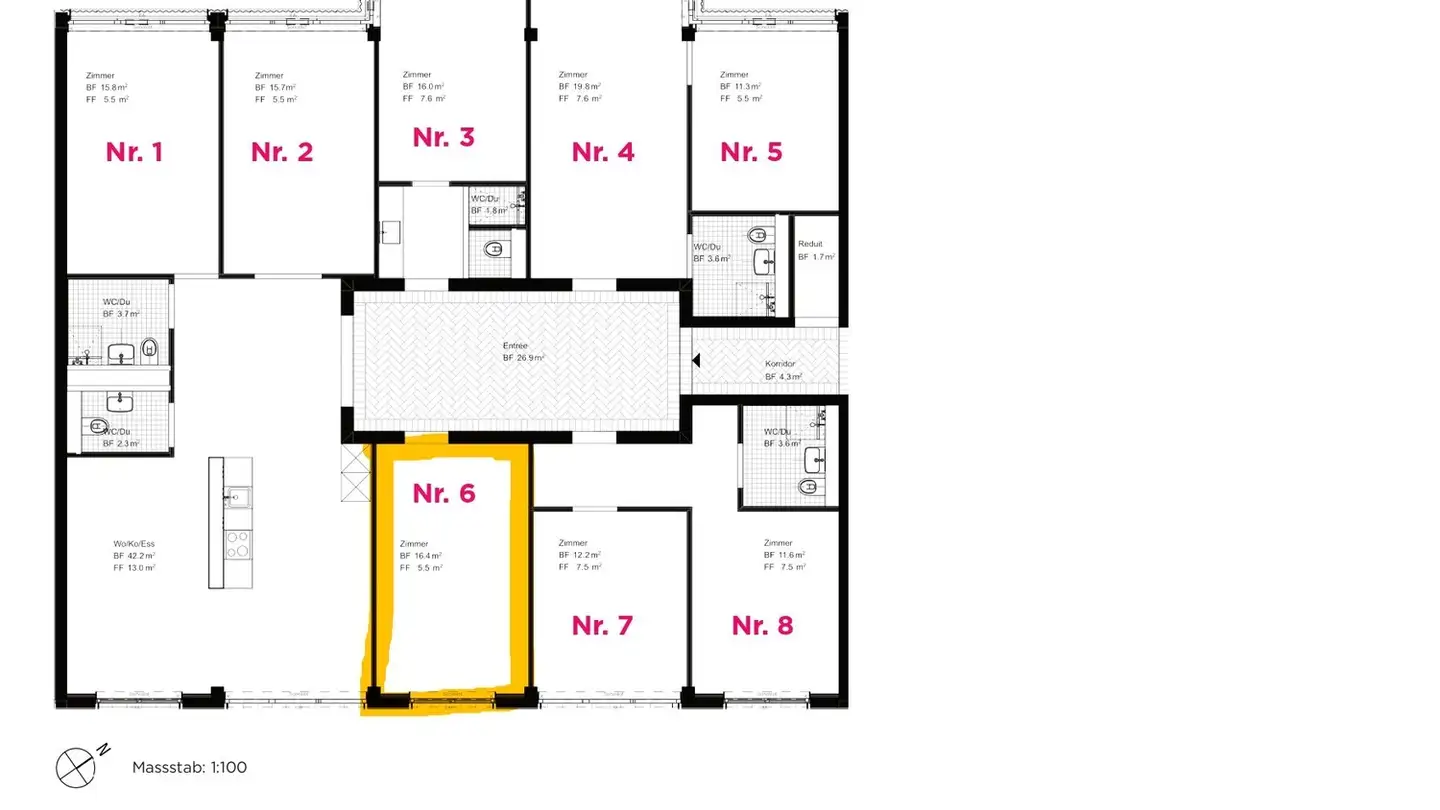 Chambre à louer - Im Westfeld 9, 4055 Basel - Photo 3