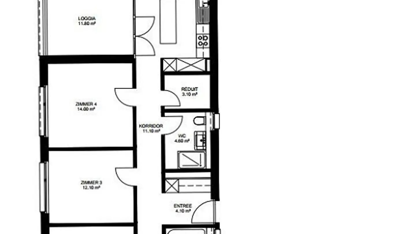 Appartement à louer - Wiesenstrasse 1, 5430 Wettingen