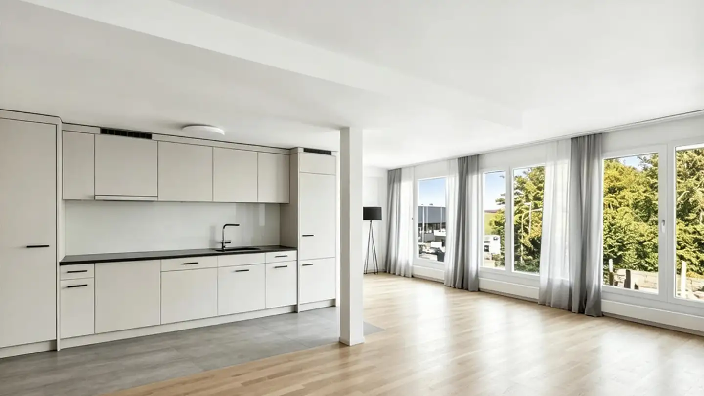 Appartement à louer - Hügsamstrasse 1, 8833 Samstagern