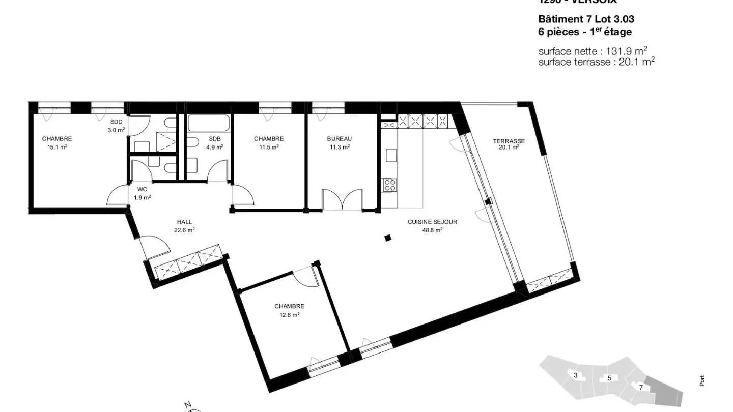 Appartement à louer - Chemin Isaac- Machard 7, 1290 Versoix - Photo 3