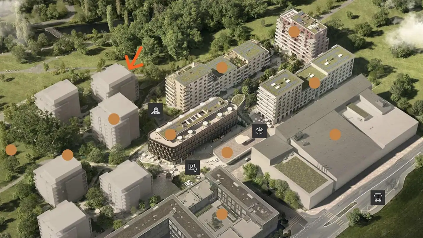 Apartment for rent - Lorzenparkstrasse 9, 6330 Cham - Photo 2
