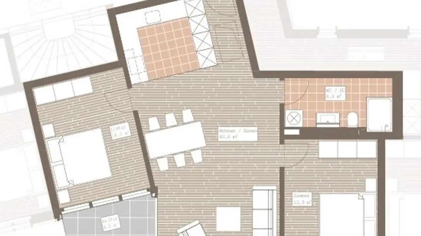 Appartement à louer - Sammelbüel, 9053 Teufen AR - Photo 3