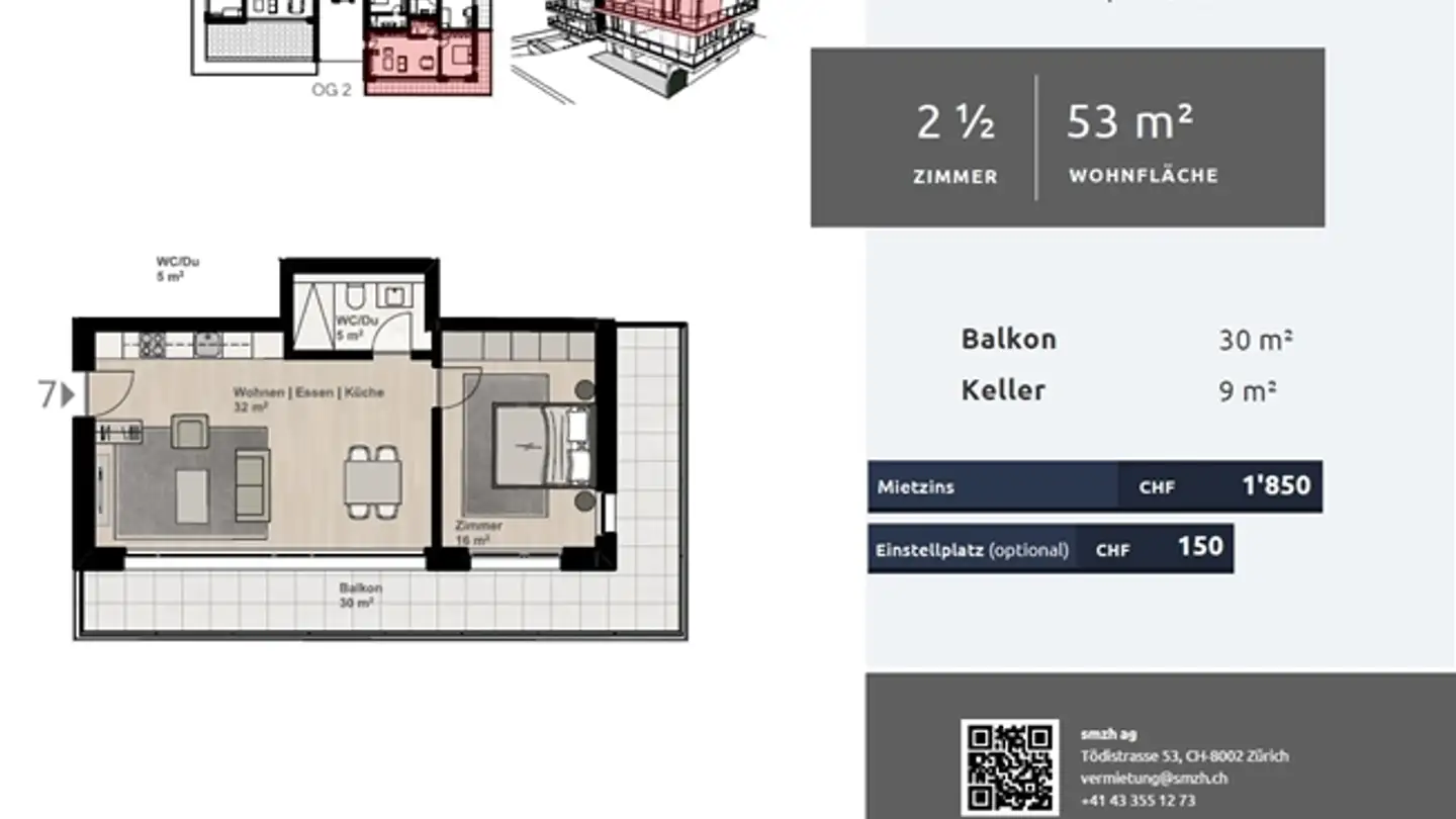 Appartement à louer - Simplonstrasse 48, 2540 Grenchen - Photo 2