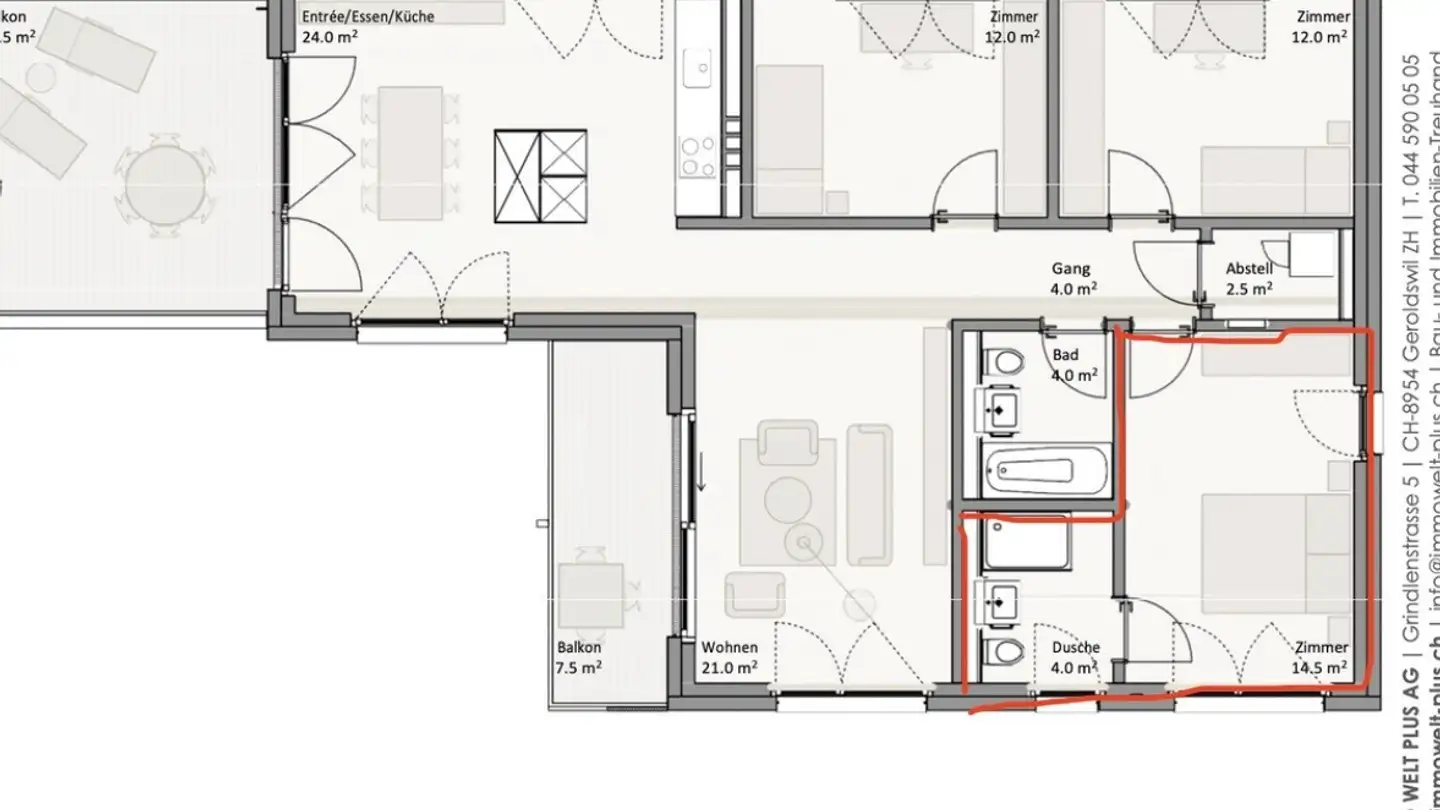 Appartamento in affitto - Schärenmoosstrasse 35, 8052 Zürich - Foto 3
