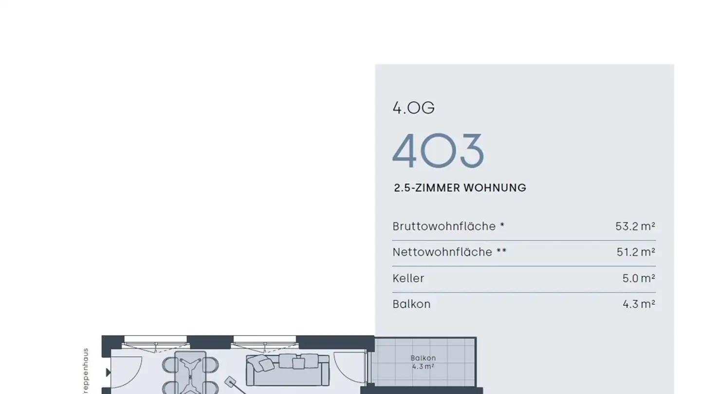 Wohnung mieten - Dammstrasse 5, 8152 Glattbrugg - Foto 3