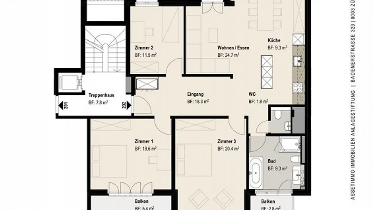Wohnung mieten - 2505 Biel/Bienne - Foto 3