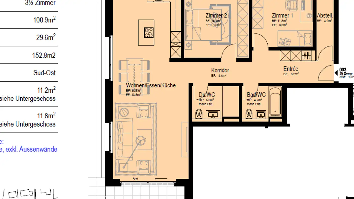 Appartement à louer - Riedstrasse 11, 8352 Elsau - Photo 4