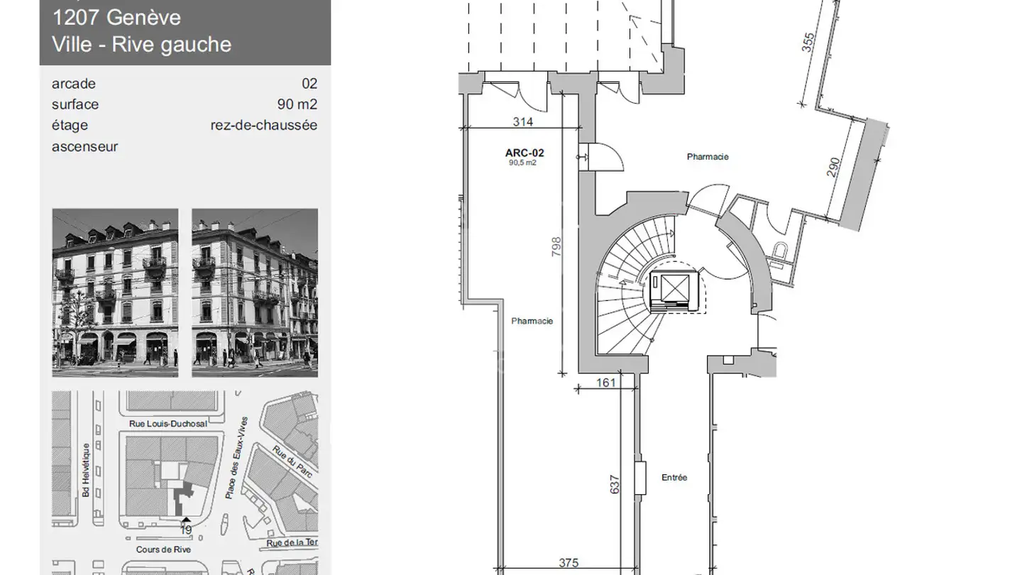 Commerciale in affitto - Cours De Rive 19, 1207 Genève - Photo 2