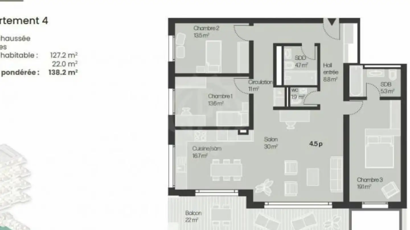Wohnung kaufen - Avenue De Beaumont 76, 1010 Lausanne - Foto 4