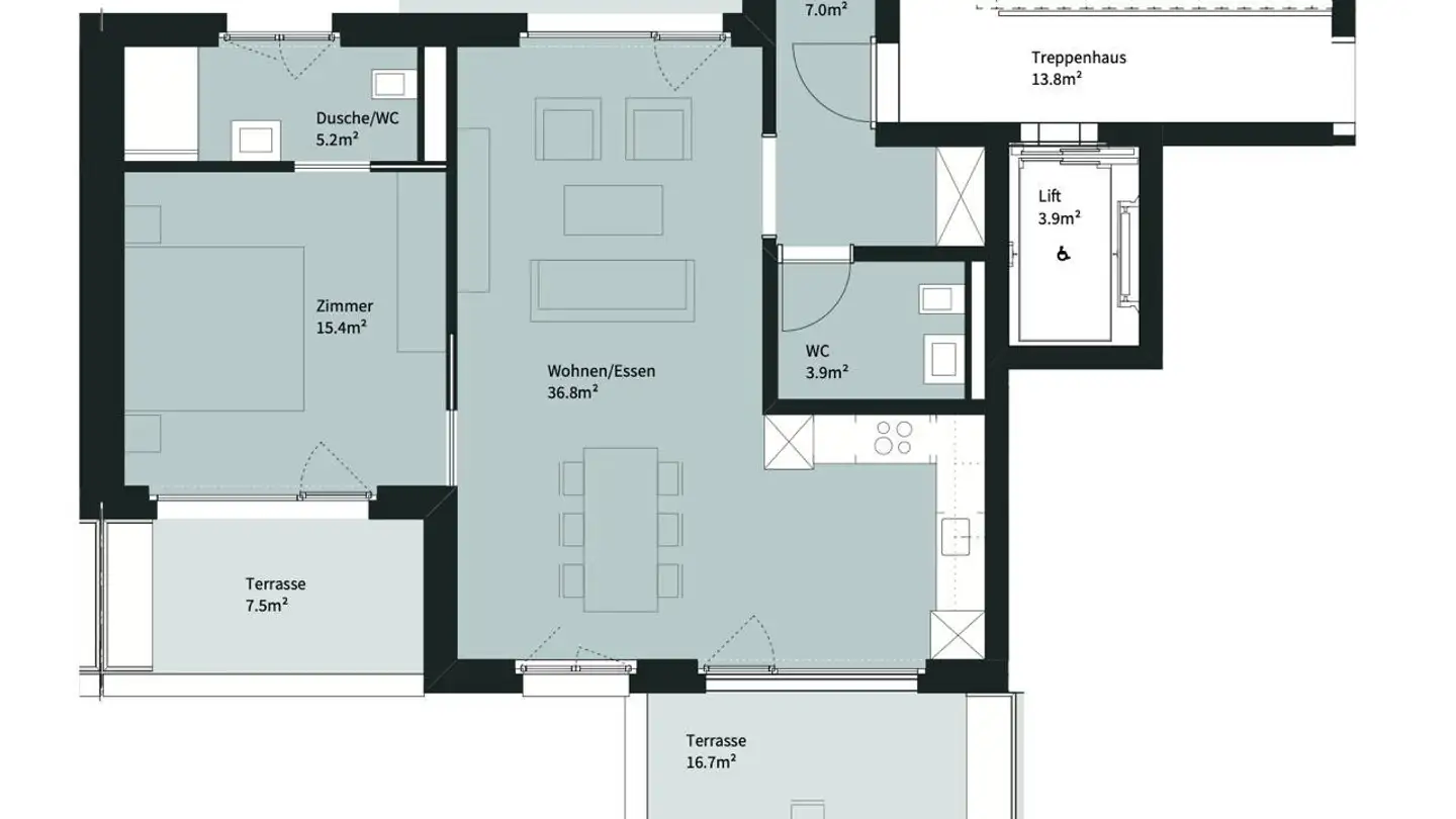 Appartement à louer - 8047 Zürich - Photo 4