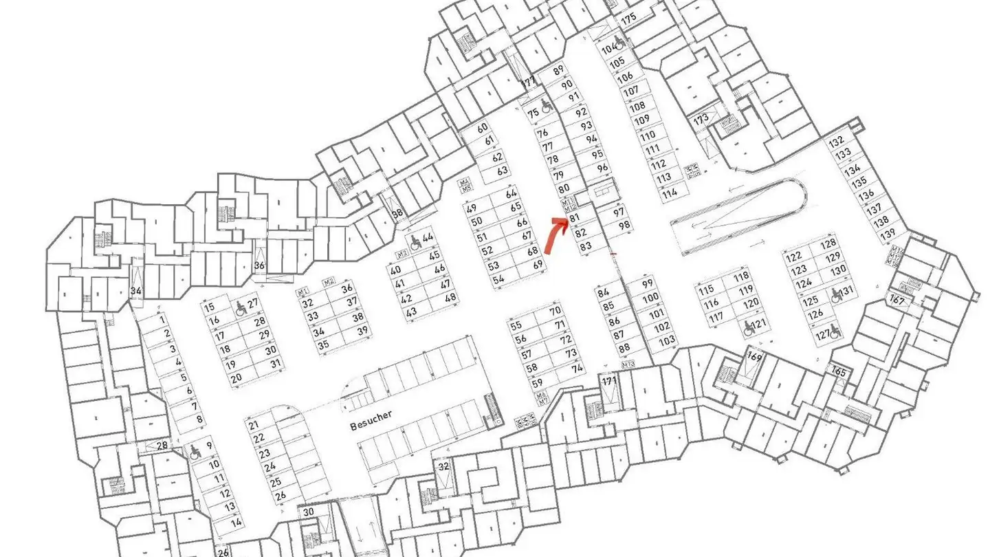 Place de parking souterraine à louer - Käferholzstrasse 24, 8057 Zürich - Photo 3