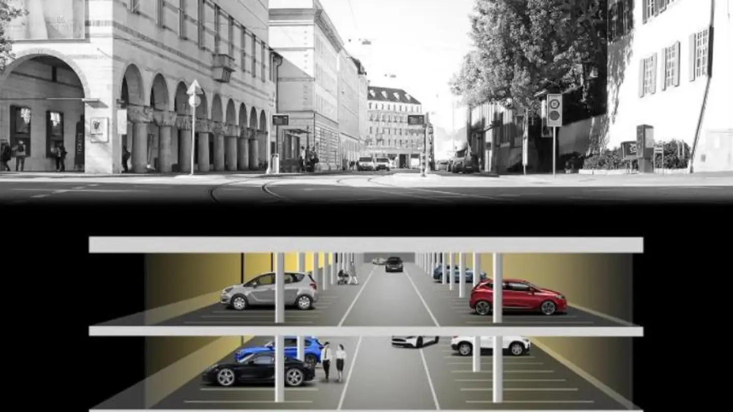 Place de parking souterraine à louer - St. Alban-Graben 3a, 4051 Basel